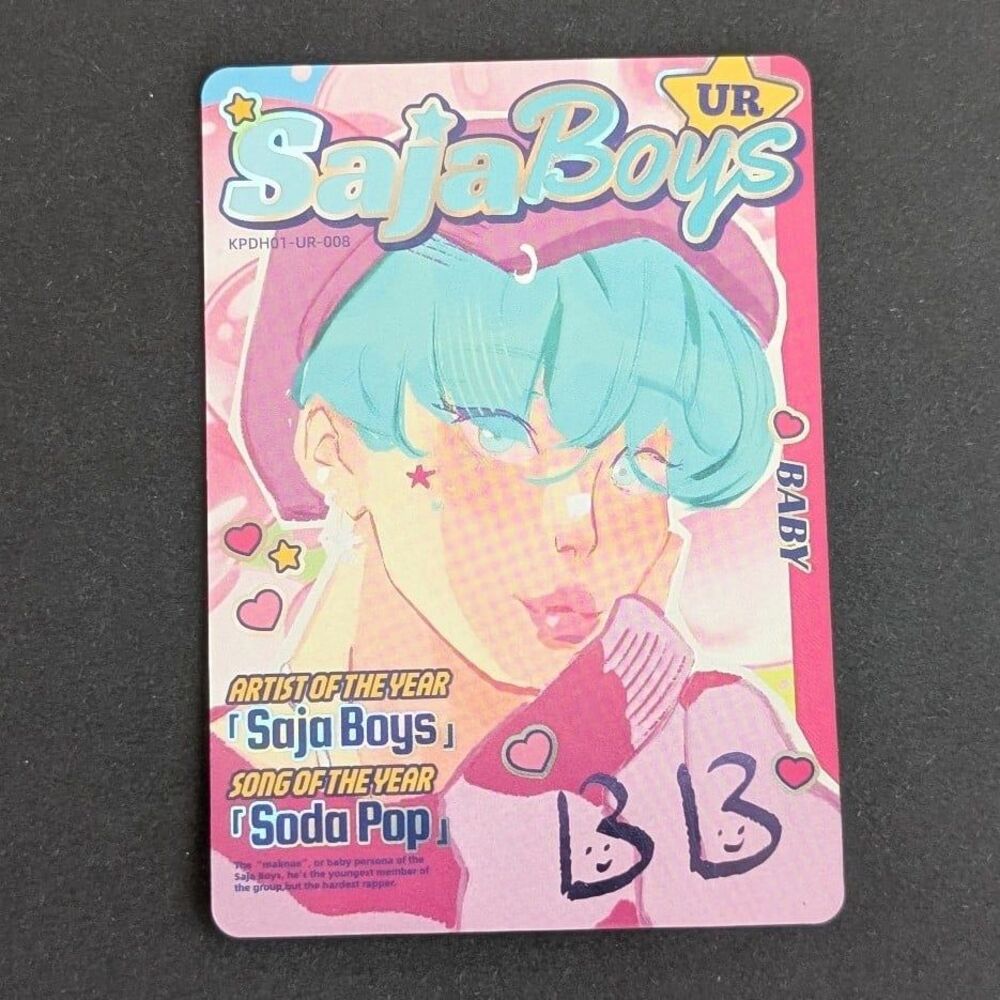 Kayou K-Pop Demon Hunters Baby Saja Boys Soda Pop UR Card KPDH01-UR-008